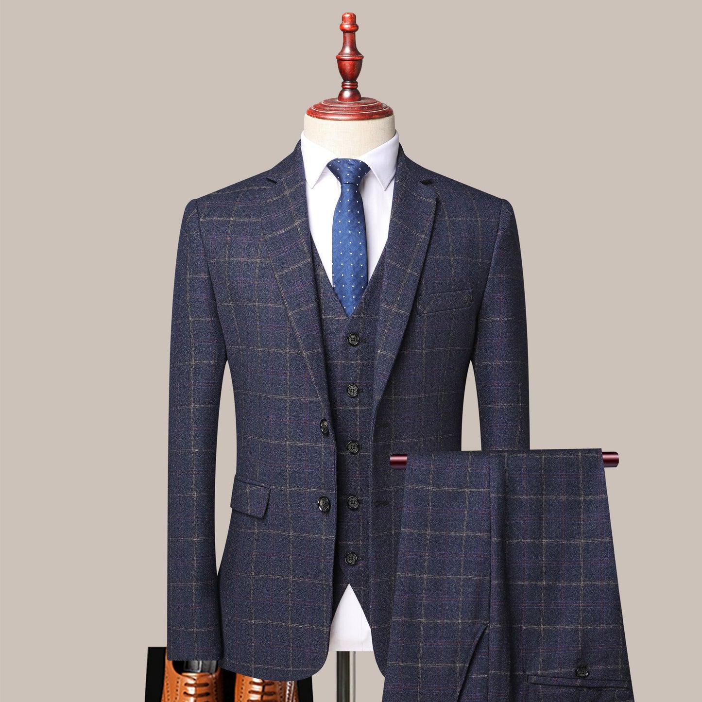 Young And Middle-aged Men's Three Piece Suit