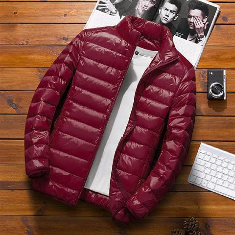 Winter Light And Solid Color Warm Down Jacket Sports Jacket
