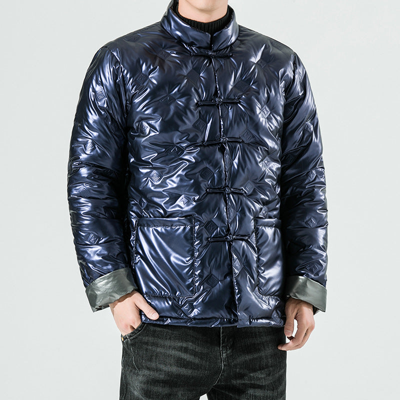 Herren Baumwolle gefütterte Jacke Mode chinesischen Stil Trend