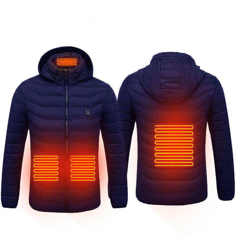 Neu Beheizte Jacke Mantel USB Elektrische Jacke Baumwolle Heizung Thermische Kleidung