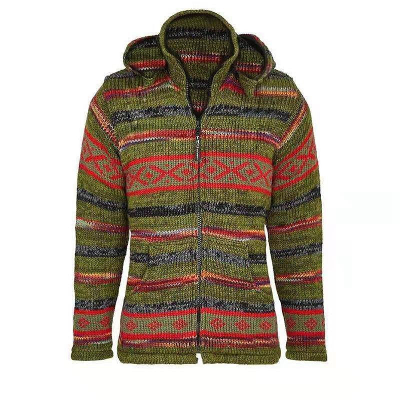 Men's Knitted Sweater Coat