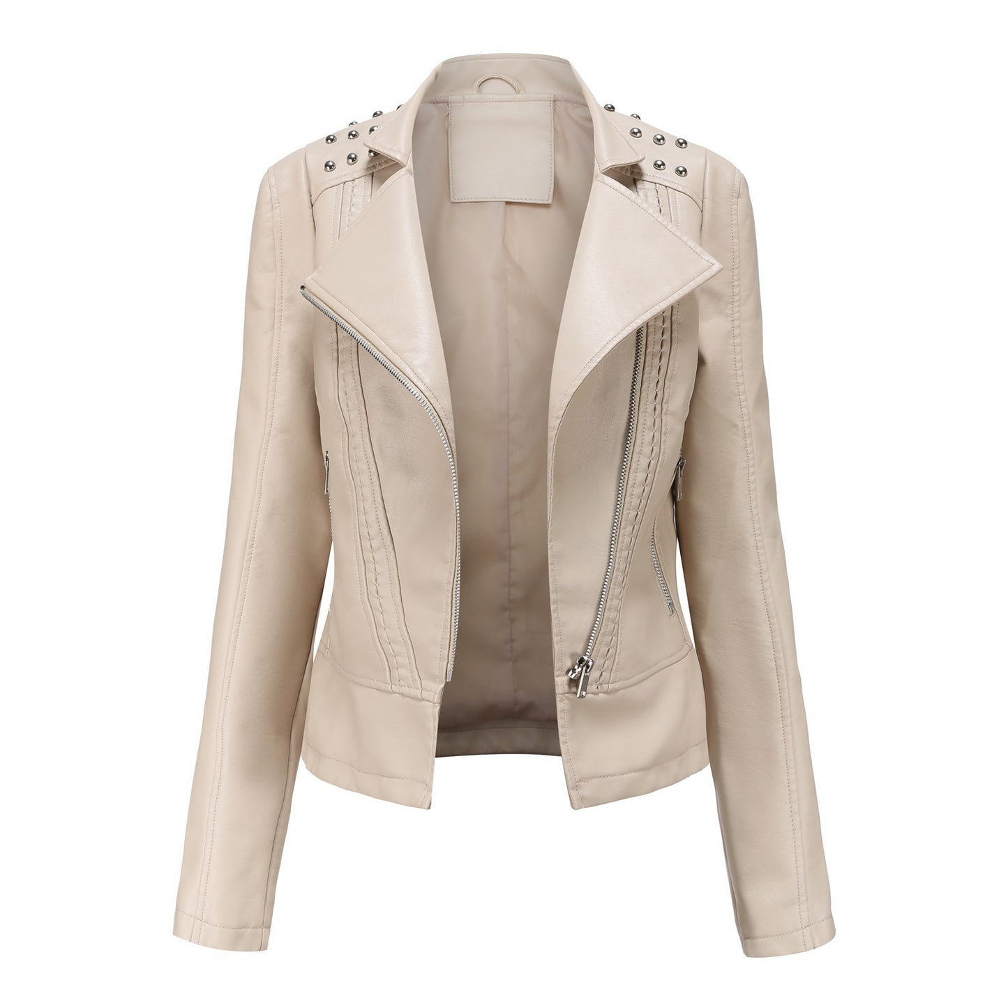 Women's Leather Jacket Slim Thin Small Coat