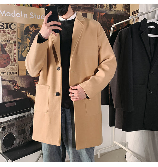 Men's Slim Woolen Coat