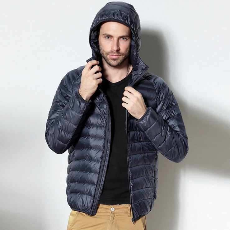 Men's Hooded Young And Middle-aged Casual Business Jacket