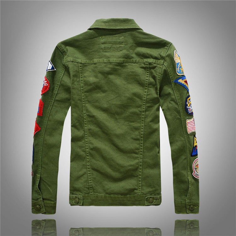 Fashionable New Korean Version Denim Jacket Men