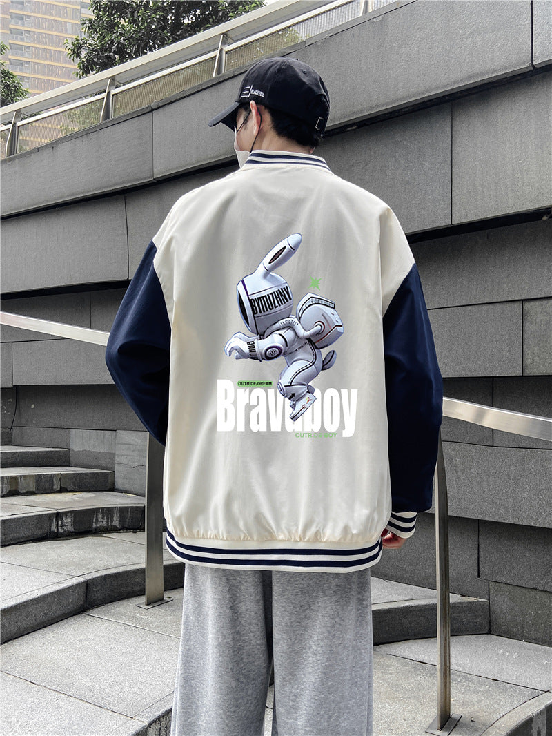 Men's Casual Sports Baseball Uniform Jacket