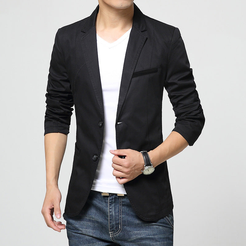 Men's Heavy Washed Cotton American Casual Suit