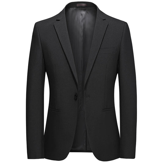 Slim Black One-button Small Suit Men's Singles Jacket