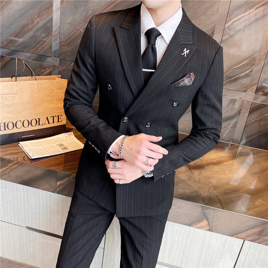 Men's Business Striped Suit