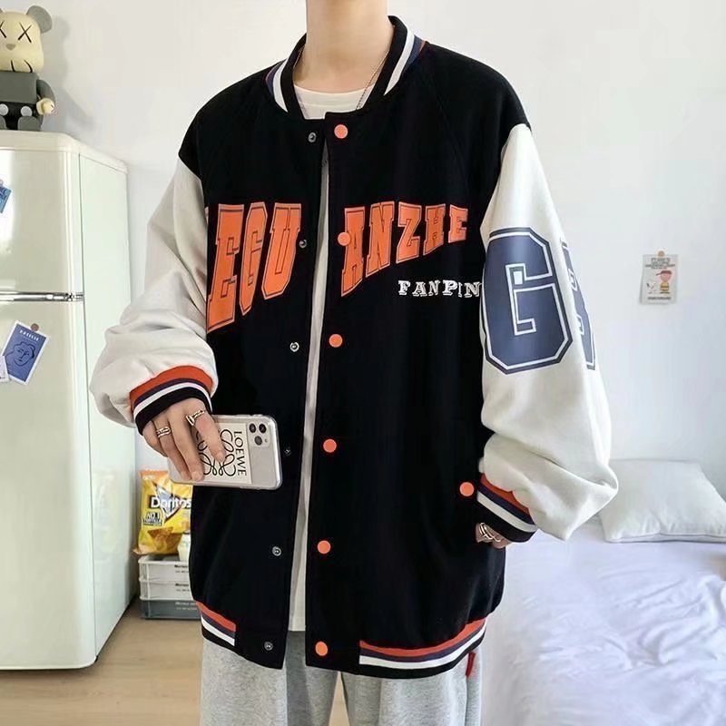 Men's Long Sleeve European And American Baseball Jacket