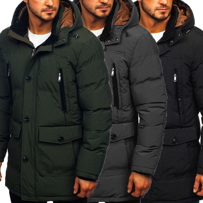 Men's Padded Jacket Casual Down Padded Jacket Thickening