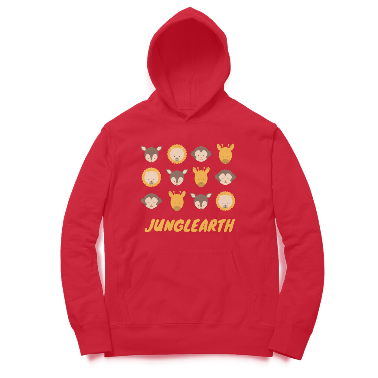 Junglearth Blue and Orange Animal Protection Advocacy and Cause Hoodie