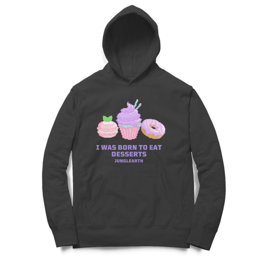 Junglearth Purple And Pink Simple Pixel Art Desserts Hoodie