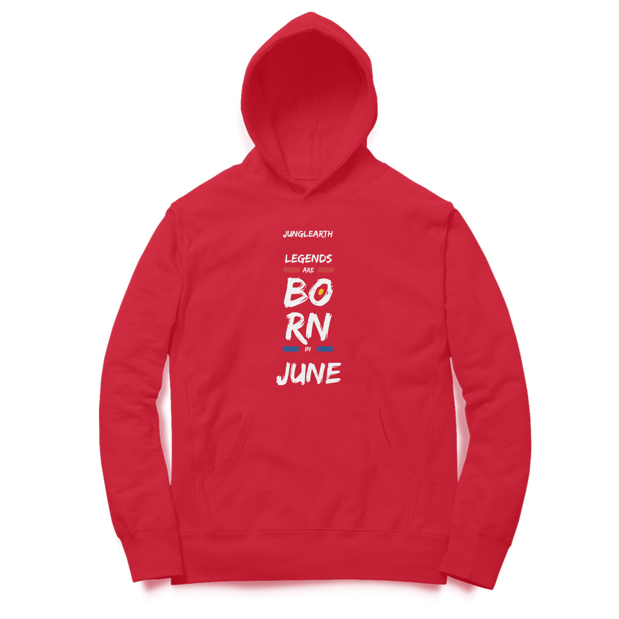 Junglearth Black Red Illustrated Hoodie