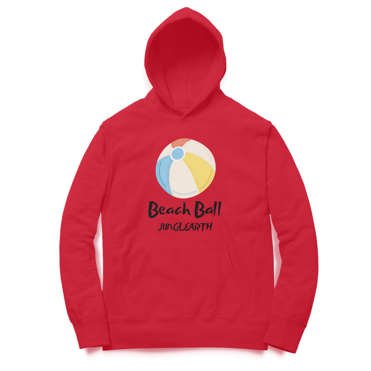 Junglearth Brown Minimalist Beach Ball Hoodie