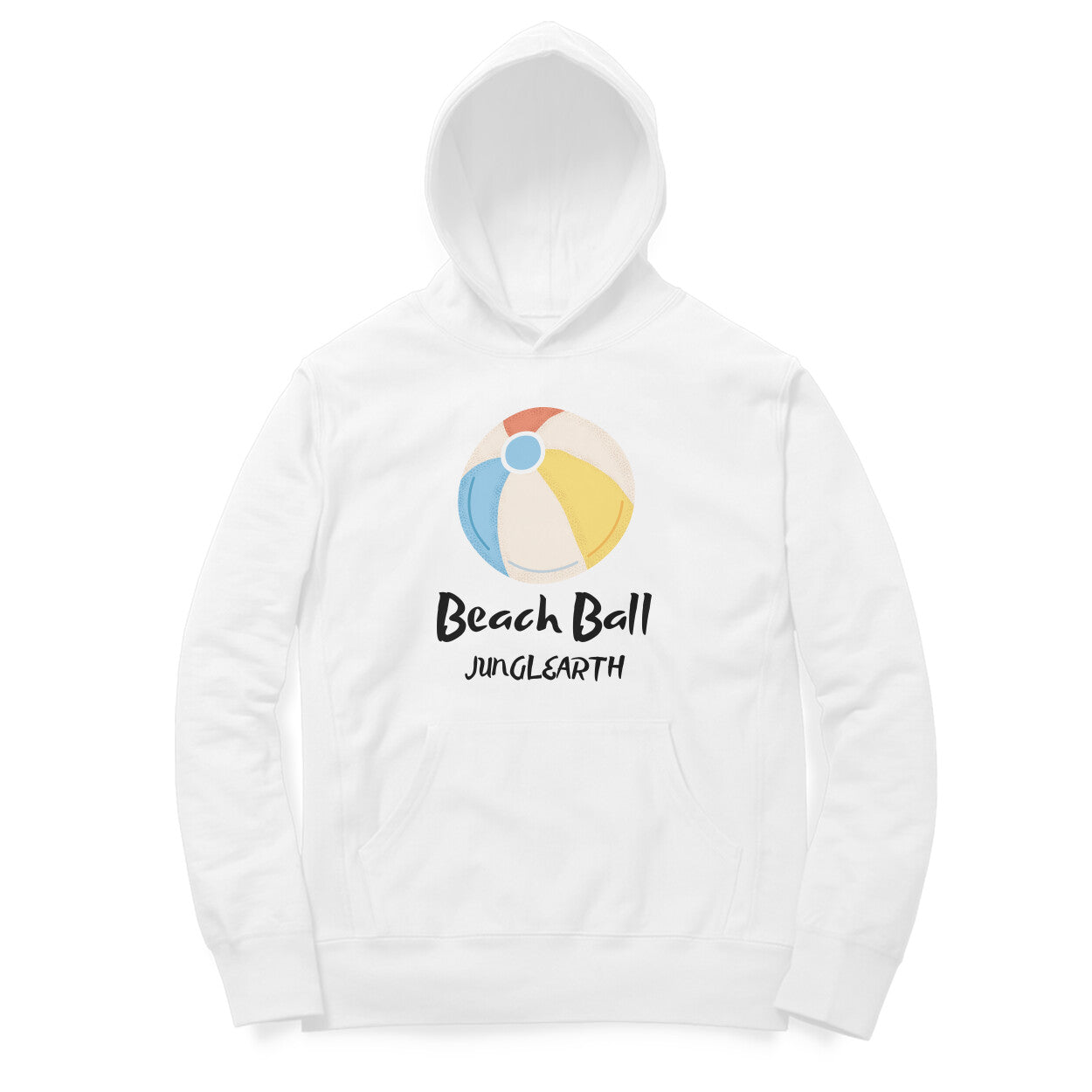 Junglearth Brown Minimalist Beach Ball Hoodie