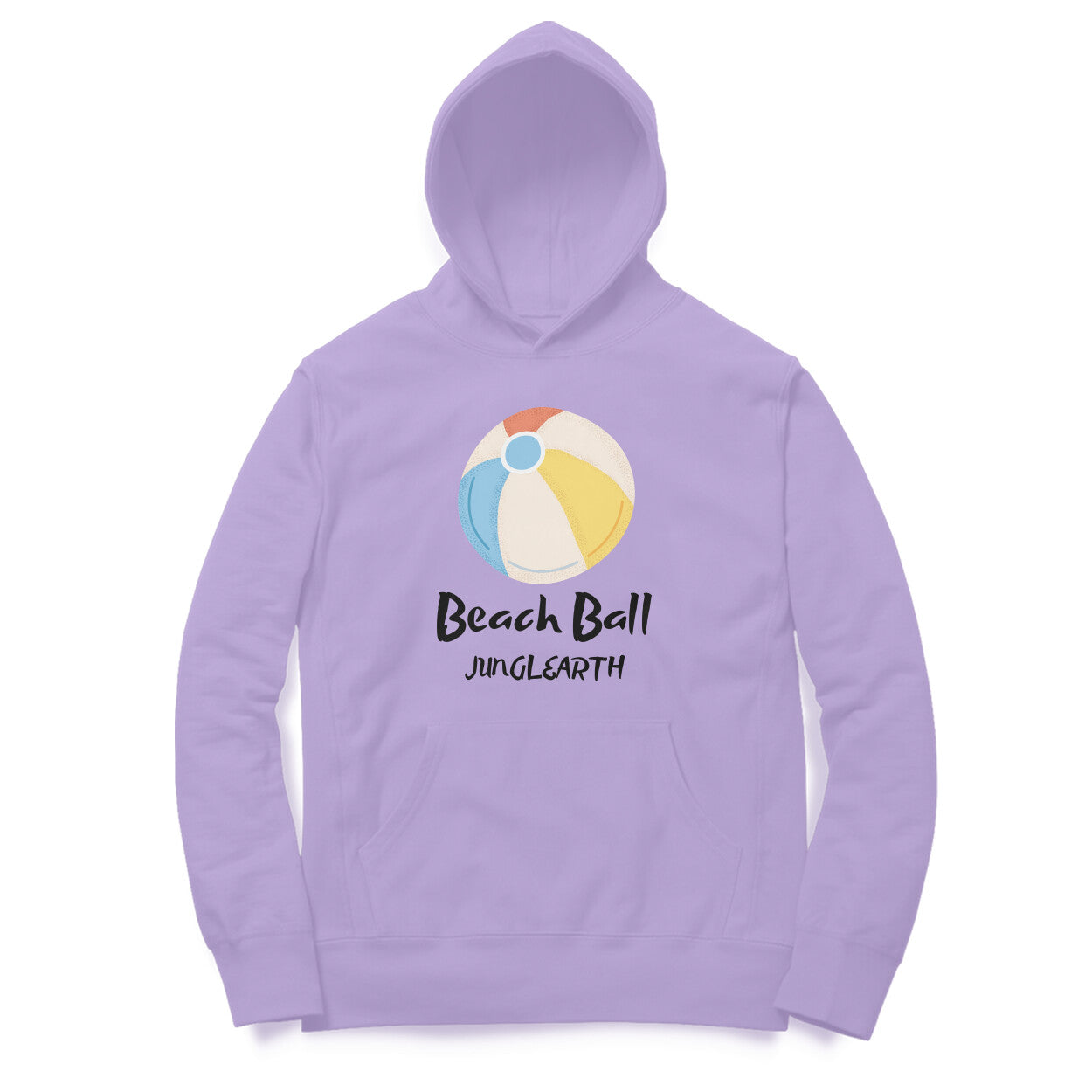 Junglearth Brown Minimalist Beach Ball Hoodie