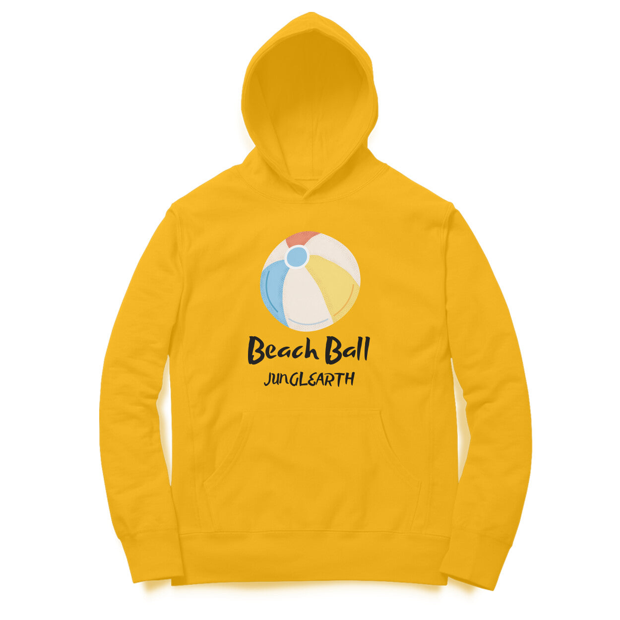 Junglearth Brown Minimalist Beach Ball Hoodie